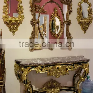 Arabic Living Room Furniture Baroque Style Console Table Sets thumbnail-5