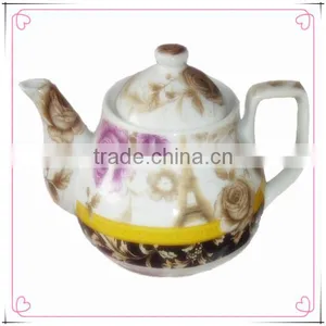 2014 Ceramic Porcelain Round Teapot/porcelain Kettle thumbnail-1