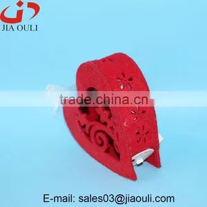 New Design Valentines With LED Non-woven Hanging Heart Day Decoration Heart thumbnail-2