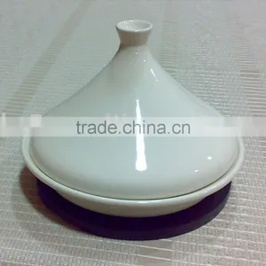 Ceramic Tajine With Wooden Tray thumbnail-1