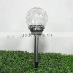 Crack Glass Metal Solar LED Garden Light Decoration thumbnail-2
