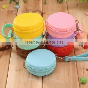 Macaron Colorful Silicone Change Purse With Small Zipper so Hot in Japan and Korea for Cute Girl thumbnail-1