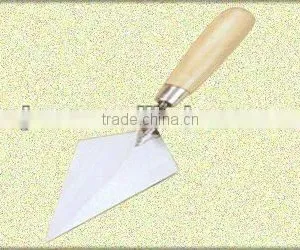 Wooden Handle Carbon Steel Bricklaying Trowel thumbnail-1
