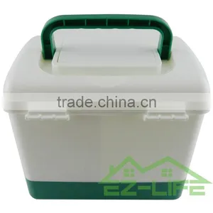 Cheap Hot Sale Top Quality Colorful Plastic Home Use Metal Trunk Clear First Aid Storage Box With Handle for Small Part thumbnail-3