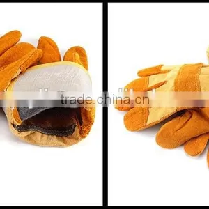 BERRYLION Short Cuff Safe Hands Gloves, Cheap Price Welding Gloves thumbnail-1