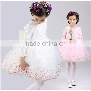 Autumn New Style Toddler Girl Floral Dress For Party Birthday Ceremonies Girls Dress Children Kids Clothes Vestido De Daminha thumbnail-1