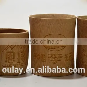 Eco-friendly Carve Cutom Logo Bamboo Elderly Cups Drink Cup thumbnail-5