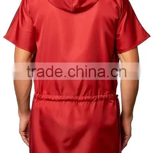 Short Sleeve Nylon Solid Color Mens Windbreaker thumbnail-4