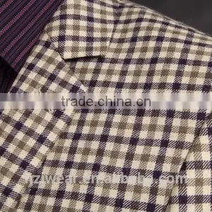 High Quality TR Business Suits/ Italy Style Suits for Men/Grid Styles Functional Buttons on Sleeve thumbnail-3