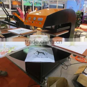 Fast Printing Speed Four Stions Heat Transfer Press Machine for Mass Prioduction of Tshirts thumbnail-4