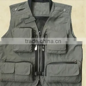 Fishing Multi-functional Vest Outdoor Hiking Photography Outerwear Men's Spring and Autumn Much Pockets Work Vest thumbnail-1