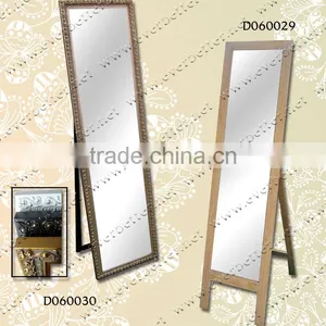 Floor Standing Wooden Frame Vintage Standing Mirror thumbnail-1
