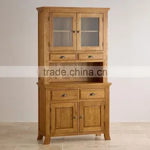 Rustic Oak Wood Small Sideboard Top With Good Design and 100% Solid Oak Wood thumbnail-2