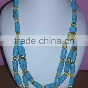 Multi Layer Turquoise Necklace thumbnail-1
