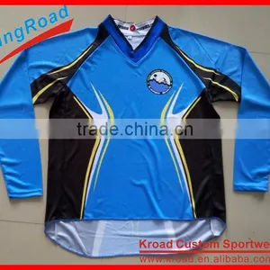 Sublimation Printed Baggy Long/short Sleeve Downhill Jersey With OEM Designs thumbnail-6