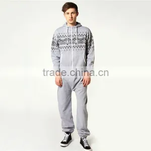 Winter Custom Made Wholesale Adult Print Onesie Couple Onesie thumbnail-1