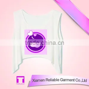 100%cotton Girls Clothing Summer Top Fashion Print Chinese Tank Top Cheap thumbnail-1