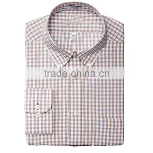 2017 Trend Office Long Sleeved Men's Flannel Plaid Shirts thumbnail-2