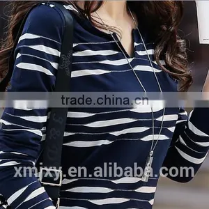 Wholesales Comfortable 100% Cotton T-shirt Long Sleeve for Ladies thumbnail-4