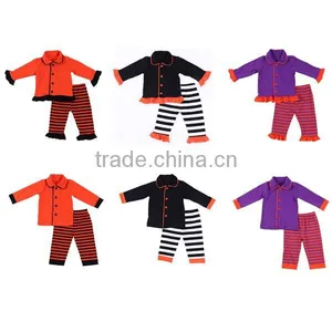 2017 Fall Girsl Boys Sleepwear Christmas Pajamas Cotton Baby Outfits Kids Pajamas thumbnail-1