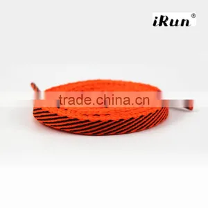 2016 New Twill Pattern Flat Shoelaces With Customized 2mm Thick 8mm Width~Double Colors Shoelaces For Running~Accept Custom thumbnail-5