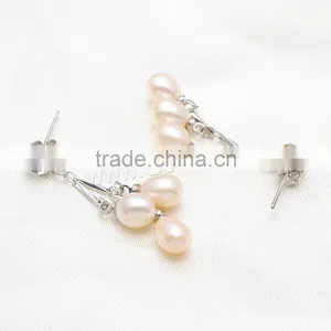 Top Design Beautiful Earring Designs for Women Freshwater Pearl Earring thumbnail-1