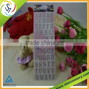 New Product Alphabet Letter Stickers Rhinestone Adhesive Letters Stickers thumbnail-4