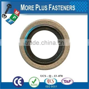 Made in Taiwan Bonded 18 8 Stainless Steel Flush Valve Base Metric Dowty Type Bonded Sealing Washer Steel thumbnail-4