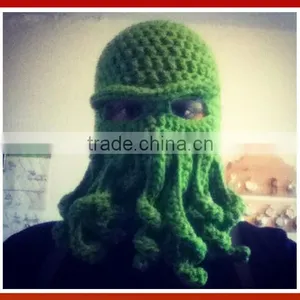 New Decorated Halloween Octopus Hats, Halloween 2015 Green Decorated Halloween Octopus Hats,Green Santa Hats thumbnail-1