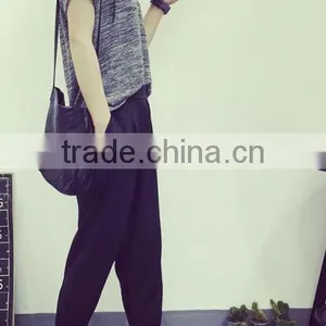 Loose Knitted t Shirt Wholesale China v Neck Women t Shirt thumbnail-3