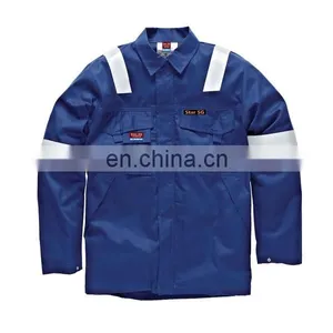 100% Cotton Reflective Strip Welding Jackets for Men thumbnail-3
