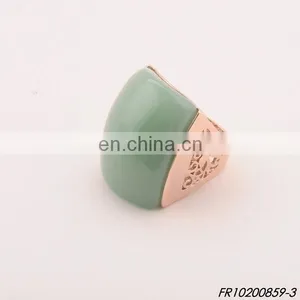 Fancy Gold Gem Stone Sparkling Ring Fashion Engagement Ring Jewelry thumbnail-5