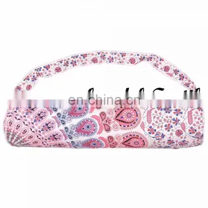 INDIAN Mandala-Cotton-Yoga-Mat-Bag-with-Shoulder-Strap YOGA MAT BAG ~ Hand Created ~ Mandala Hand Yoga Bag Wholesale thumbnail-1