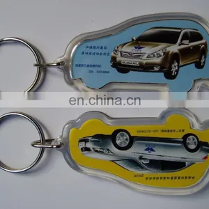 Photo Insert Funny Tractor Acrylic Keychain thumbnail-1