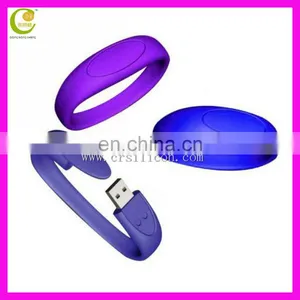 Custom Logo Usb Flash Drive Wrist Watch Nice Wrist Band Custom Reflective Slap Bracelets thumbnail-2