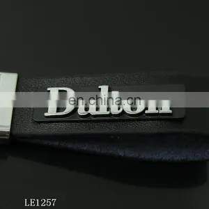 D Shaped Leather/PU Keychain Promotional Key Ring thumbnail-3