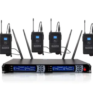 Wireless 4 Handheld/Conference/ Clip-on Microphones For Conference Room thumbnail-2