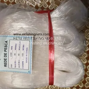 (Red de Pesca Monofilamento)High Quality Crystal Fishing Nets ,soft and Shine,depthway, Twine Selvage,strong Double Knot thumbnail-2