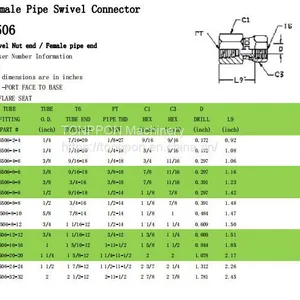 Female Pipe Swivel Connector6505 thumbnail-1