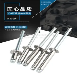 M2.4/M3.2-M6 Blind Rivets Nail Pop Rivet Remachadora Remaches Nieten Rebite Rebites For Furniture Car Aircraft 304 Stainless Steel DIN7337 thumbnail-4