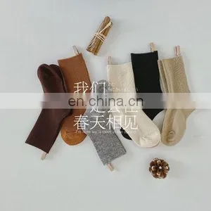 Angolan Rabbit Wool Korean Children's Socks Soft Waxy Double Needle Children's Socks Thickened Winter Warm Children's Socks thumbnail-5
