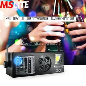 DJ Party Disco Lights With Remote, 4 in 1 Multi-Effects Pattern Projector Lamp Compatible thumbnail-1