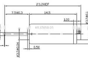 FF-K20VA-06205 5800rpm 3V DC Brush Micro Motor for Personal Care Products and Beauty Products thumbnail-3