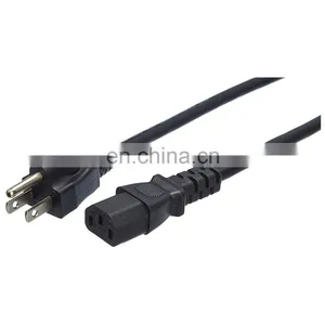 IEC C13 C5 C14 C15 C19 C20 to NEMA 5-15P Plug US Standard Extension AC Power Cord thumbnail-1