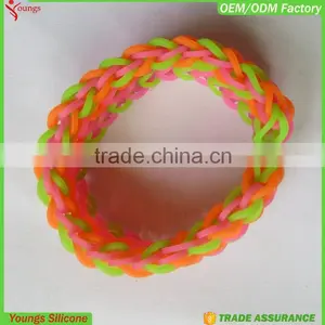 HuiZou Youngsilicone Hottest Sale Bracelet Eco-friendly Silicone Material Wrap Bracelet Braided Silicone Bracelets thumbnail-2