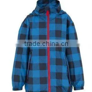 Boy's Printed Waterproof Rainwear Jacket Pack in Pouch thumbnail-1