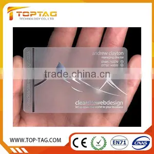 CR80 Transparent Business Cards / Standard Inkjet Pvc Card thumbnail-3