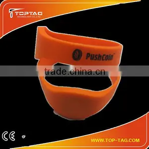 Waterproof Printable Dual-frequency Silicon Rfid Wristband For Hospital thumbnail-1