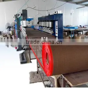 Systems 1*1/2*2/4*4/10*10 Hole Ptfe Mesh Belt Brown With Bull Nose Joint High Temperature Made in China thumbnail-1
