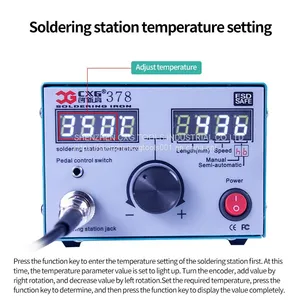 CXG 378 80W Automatic Solder Machine/feed Tin Machine/Soldering Stations Set/internal Continuous Welding Soldering Iron thumbnail-3